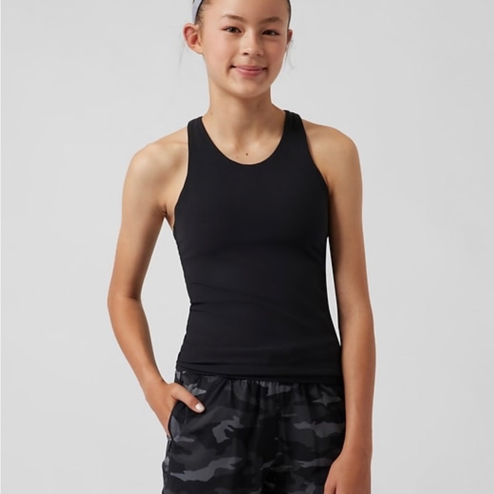 Black Athleta Girl Long Distance Tank Size L/12